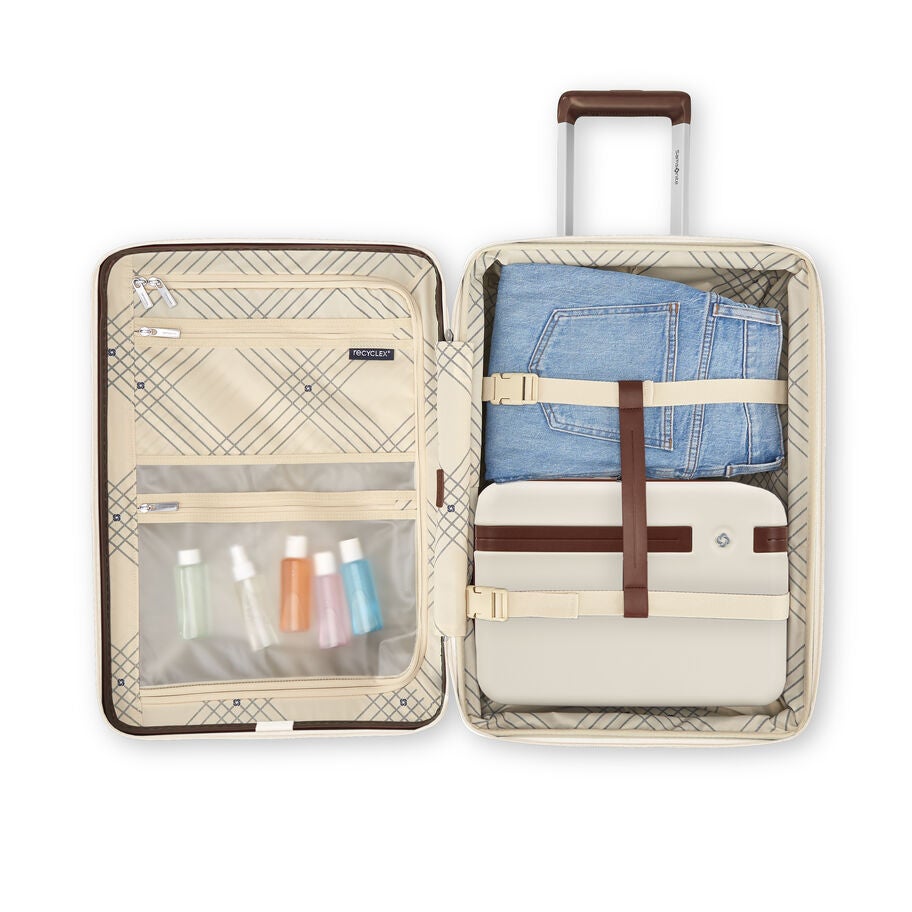 Samsonite Virtuosa valise de cabine &agrave; roues in the color Blanc Cass&eacute;. image number 3